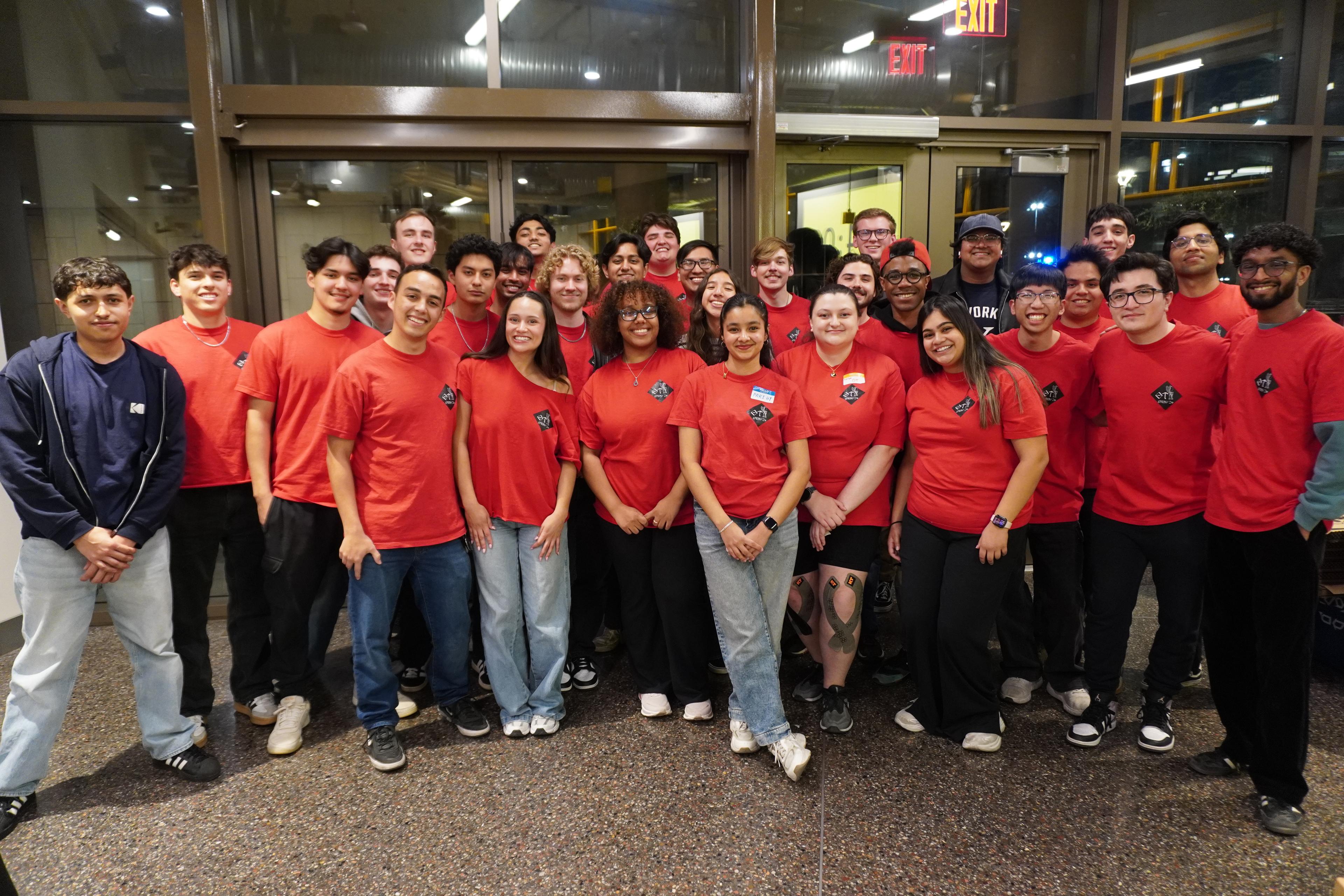 ASU Theta Tau members standing in professional dress